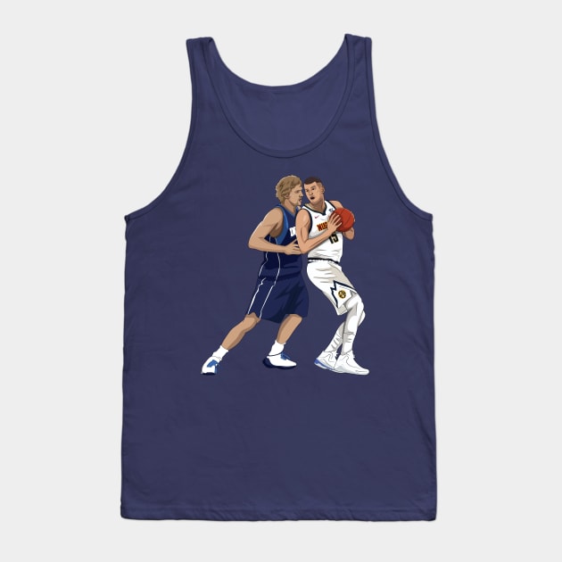 Dirk vs Jokic Tank Top by xavierjfong